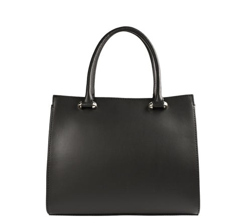 Poseta casual, dama, ADA SHOES, IOANA, negru, piele naturala